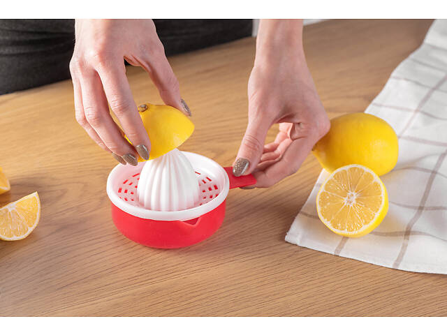 Соковичавниця ручна для цитрусових 200 мл Жовтий із блакитним - Фото 7
