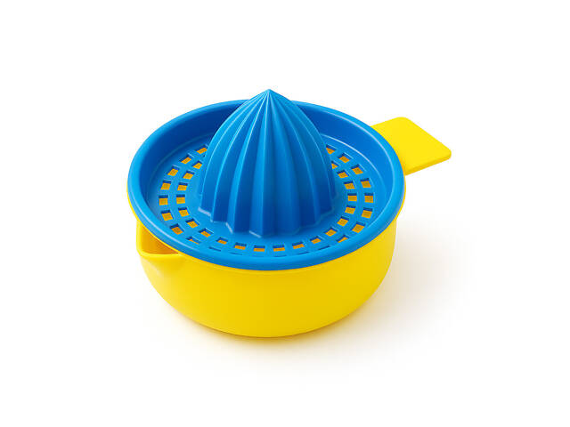 Соковичавниця ручна для цитрусових 200 мл Жовтий із блакитним - Фото 2