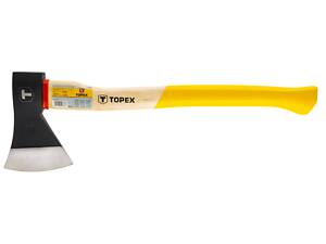 Топор Topex универсальный, деревянная рукоятка, 80см, 1600гр (05A146)