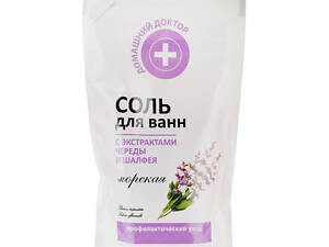 Сіль для ванн Домашній Доктор З екстрактом череди та шавлії 500 г (4823015921698)