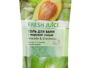 Сіль для ванн Fresh Juice Avocado &amp; Cherimoya 500 г (4823015937637)