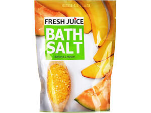 Сіль для ванн Fresh Juice Banana &amp; Melon 500 г (4823015937620)