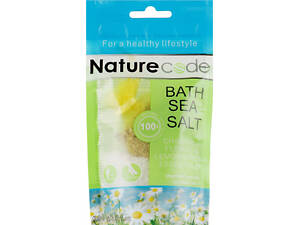 Сіль для ванн Nature Code морська Квіти ромашки й ефірна олія лимонної вербени 100 г (4820205302121)