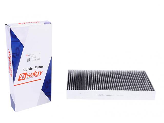 SOLGY 104019 Фільтр салону Fiat Scudo/Citroen Jumpy/Peugeot Expert 1.6-2.0 HDi 07- (вугільний) - Фото 1