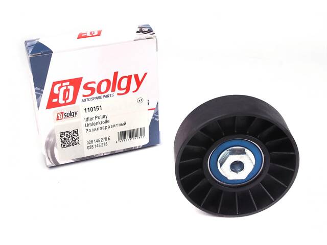 SOLGY 110151 Ролик генератора VW/Audi 1.9D/VW T4 2.5TDI (натяжний) (78х25.2)