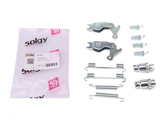 SOLGY 223007 Ремкомплект колодок ручника MB Sprinter/VW Crafter 06- (комплект L+R + пружинки)