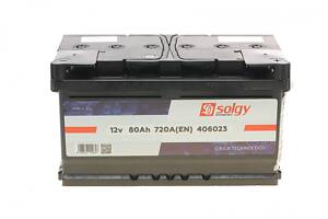 SOLGY 406023 Аккумуляторная батарея 80Ah/720A (315x175x175/+R)