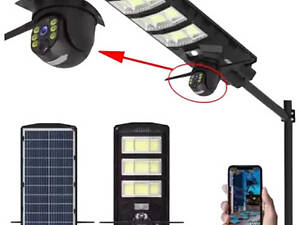 Сонячний вуличний прожектор з 4G камерою 2-в-1 XPRO 4 МП (45819-_3692)