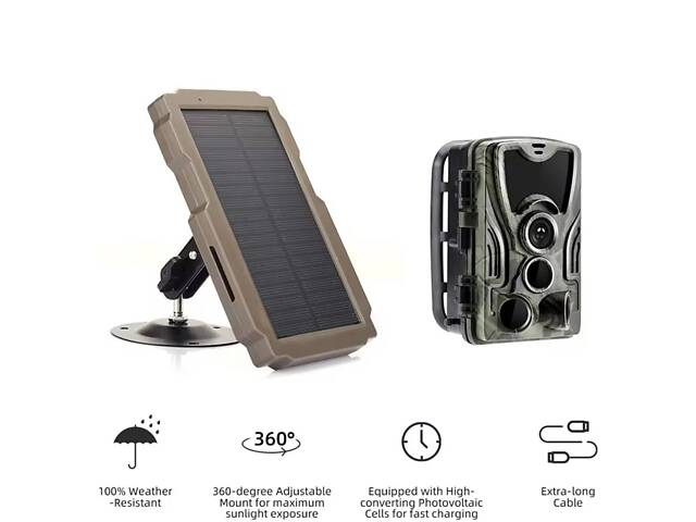 Солнечная зарядка с аккумулятором для фотоловушек и охотничьих камер Suntek и других на 6 или 12 Вольт. - Фото 4