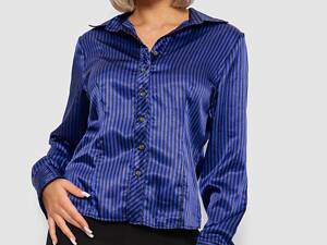 Сорочка класична в смужку — уцінка, колір чорно-синій, 230R66-U