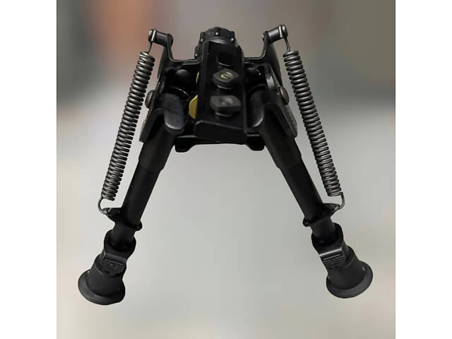 Сошки Harris Bipod S-BRM-MLOK, 152-229 мм, шарнирная база, подпружиненные ножки с резиновыми наконечниками - Фото NaN