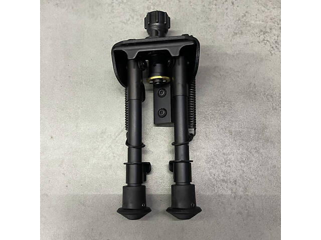 Сошки Harris Bipod S-BRM-MLOK, 152-229 мм, шарнирная база, подпружиненные ножки с резиновыми наконечниками - Фото 6