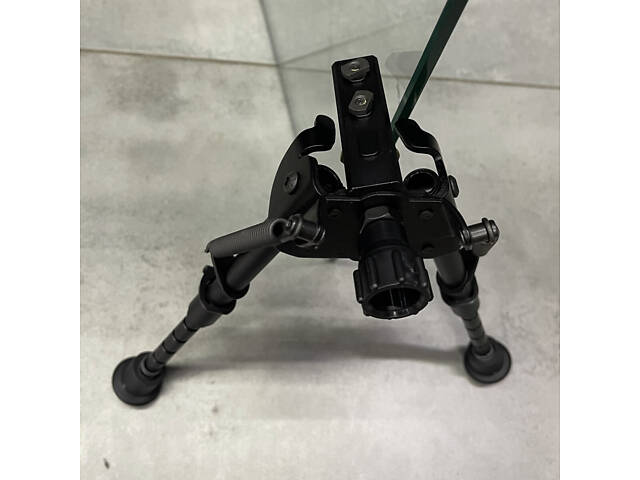 Сошки Harris Bipod S-BRM-MLOK, 152-229 мм, шарнирная база, подпружиненные ножки с резиновыми наконечниками - Фото 8