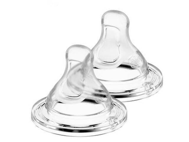 Соска Chicco Силіконова Physio повільний потік 0м+ 2 шт (20311.00) - Фото 1