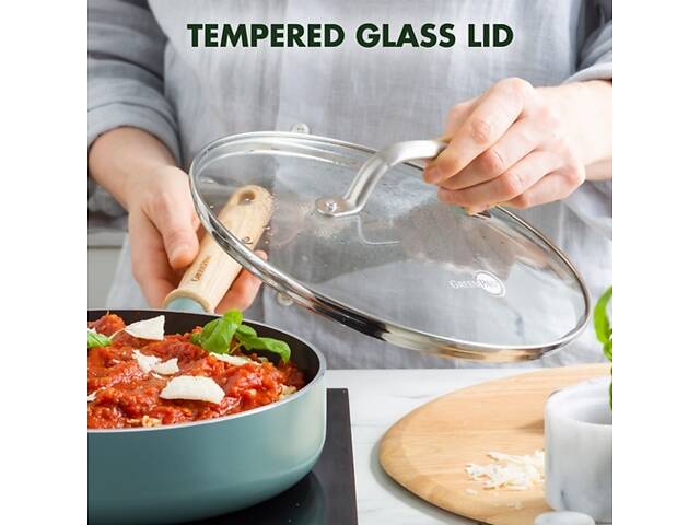 Сотейник із кришкою GreenPan Mayflower CC001682-001 24 см 2.6 л небесно-блакитний - Фото 3