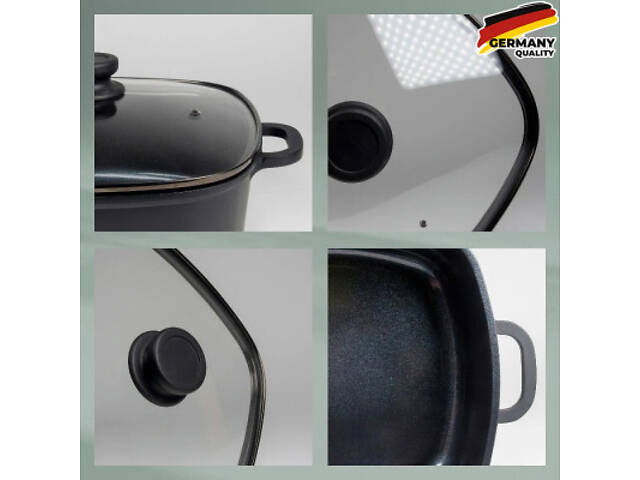 Сотейник Kela Atura з кришкою 28х28 см, 6 л (15166) - Фото 3