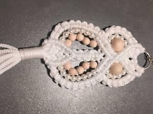 Сова брелок оберіг (макраме)