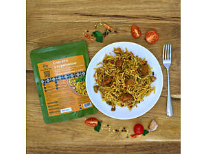 Спагетті з м’ясом курки та соусом 350г