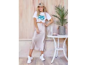 Юбки ISSA PLUS 11931 XXL бежевый