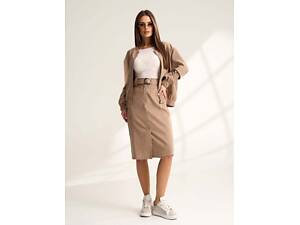 Юбки ISSA PLUS 15533Y M бежевый