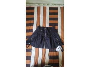 спідниця чорна з ремінцями