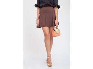 Спідниця жіноча, колір коричнево-чорний, 112R469