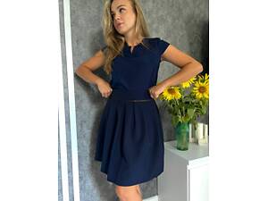 Юбка клеш, арт. 752, цвет синий.