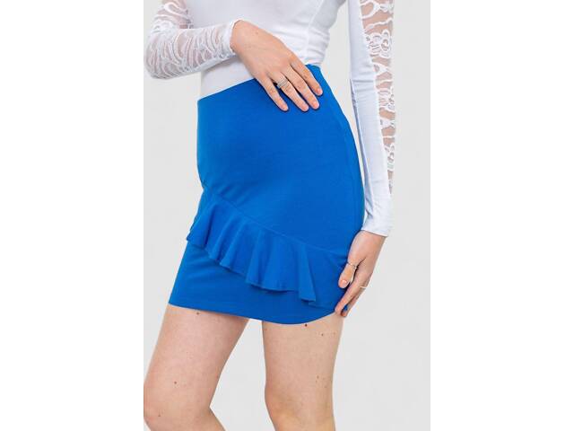 Спідниця, колір синій, 244R102-1 - Фото 3