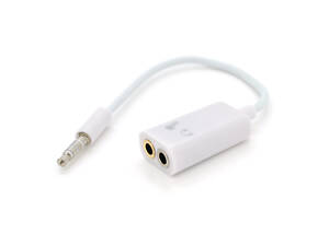 Сплиттер Jack 3.5(папа)=>2*Jack 3.5 (мама) Stereo , Пакет, Q500