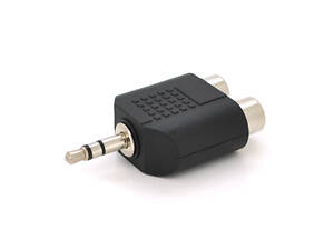 Сплиттер Jack 3.5 (папа)/2*RCA (мама), Техпакет, Q100