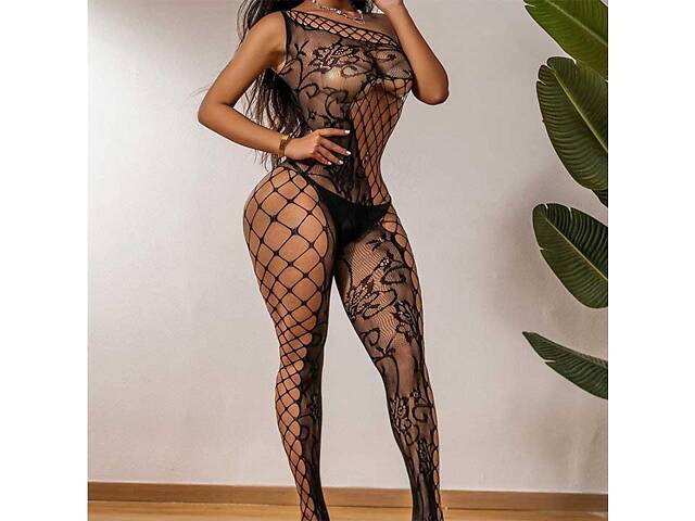 Искушающий Бодистокинг через плечо — S/M/L — Эротическое белье - Фото 1