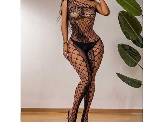 Искушающий Бодистокинг через плечо — S/M/L — Эротическое белье - Фото 3