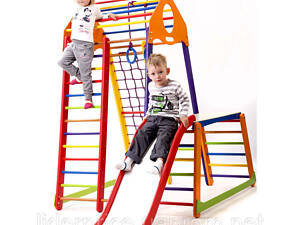 SportBaby Дитячий спортивний комплекс BambinoWood Color Plus 1-1, Оригінал!