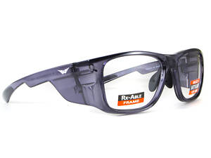 Окуляри під діоптрії Global Vision RX-T Gray (rx-able) (clear), прозорі в темно-сірій напівпрозорій оправі