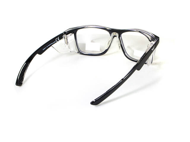 Окуляри під діоптрії Global Vision RX-T Сrystal Black (rx-able) (clear), прозорий в двокольоровій оправі - Фото 5