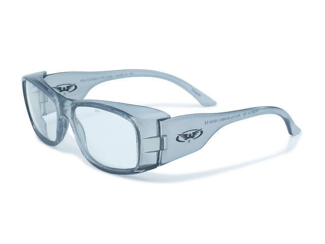 Окуляри під діоптрії Global Vision RX-Z crystal gray (clear) (rx-able), прозорий - Фото 1