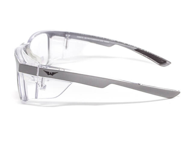 Окуляри під діоптрії Global Vision RX-T Сrystal Gray (rx-able) (clear), прозорий в двокольоровій оправі - Фото 4