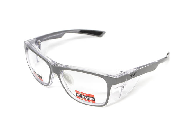 Окуляри під діоптрії Global Vision RX-T Сrystal Gray (rx-able) (clear), прозорий в двокольоровій оправі - Фото 7