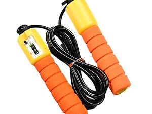 Спортивна скакалка з лічильником, колір помаранчевий