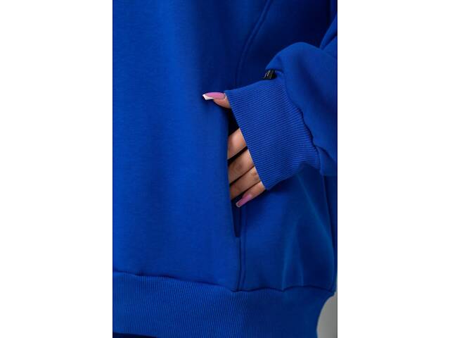 Спортивний костюм жіночий на флісі, колір електрик, 102R7723 - Фото 7