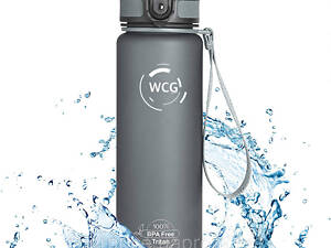 Спортивна Пляшка для води WCG Grey 0.5 л, Оригінал!