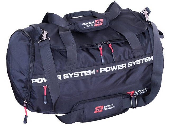 Сумка спортивна Power System PS-7012 Gym Bag-Dynamic Black/Red (38л) - Фото 1