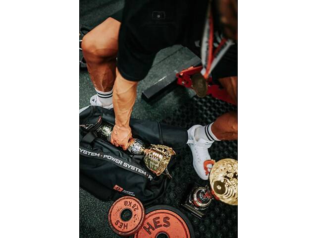 Сумка спортивна Power System PS-7012 Gym Bag-Dynamic Black/Red (38л) - Фото 5