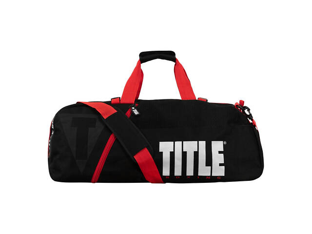 Спортивна сумка TITLE Boxing Champion Sport Bag/Backpack Black/Red - Фото 1