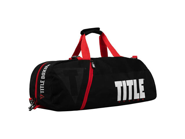 Спортивна сумка TITLE Boxing Champion Sport Bag/Backpack Black/Red - Фото 2