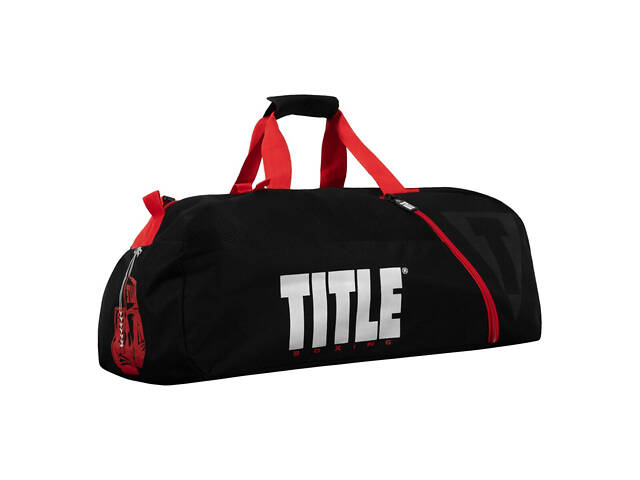 Спортивна сумка TITLE Boxing Champion Sport Bag/Backpack Black/Red - Фото 4