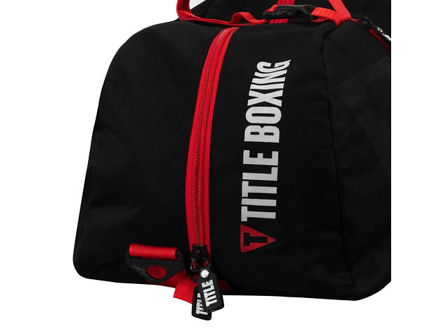 Спортивна сумка TITLE Boxing Champion Sport Bag/Backpack Black/Red - Фото 5