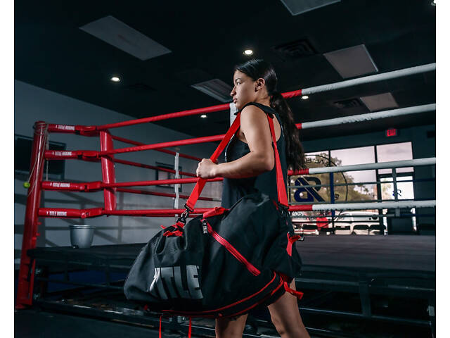 Спортивна сумка TITLE Boxing Champion Sport Bag/Backpack Black/Red - Фото 9