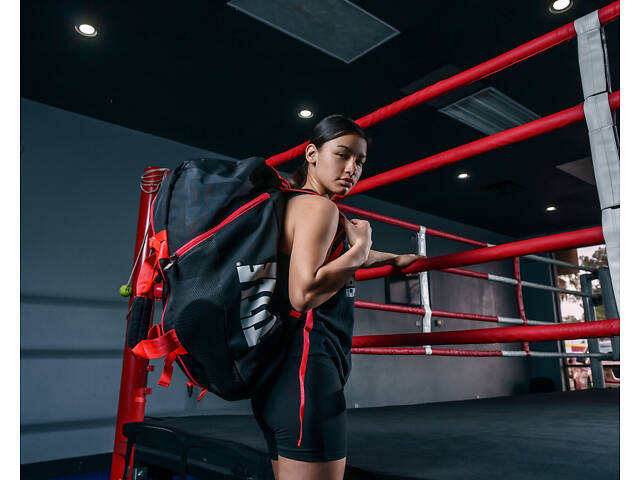 Спортивна сумка TITLE Boxing Champion Sport Bag/Backpack Black/Red - Фото 10