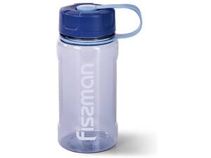 Спортивная бутылка пластиковая Fissman 650 мл Серо-голубая (DP99026)